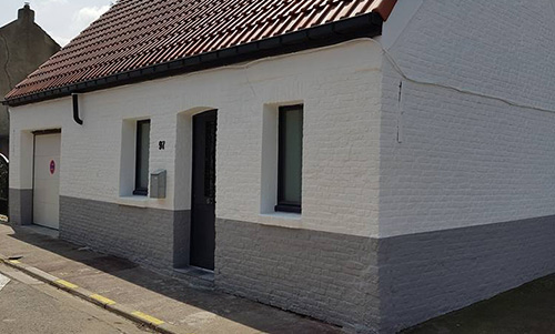 Peinutre de façade en briques à Tourcoing